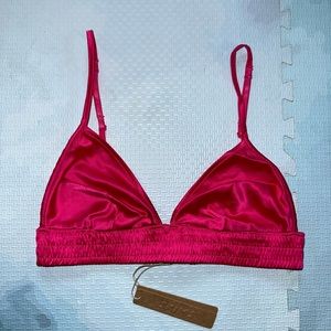 SKIMS Triangle Bralette - NWT (Raspberry)